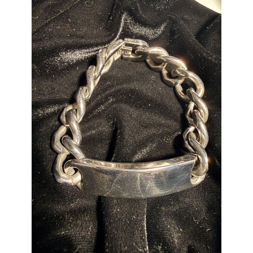 Classic Chisel Stainless Steel ID Curb Chain Bracelet